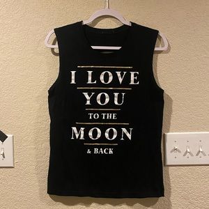 I Love You To The Moon & Back Tank 🖤🌖✨